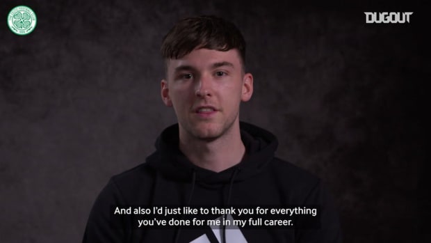 Kieran Tierney sends farewell message to Scott Brown